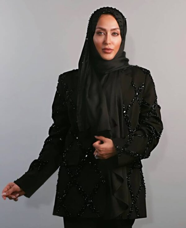 کت تک مشکی برند سارا ضیا