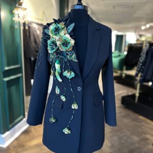کت تک برند سارا ضیا مدل 3Dflower