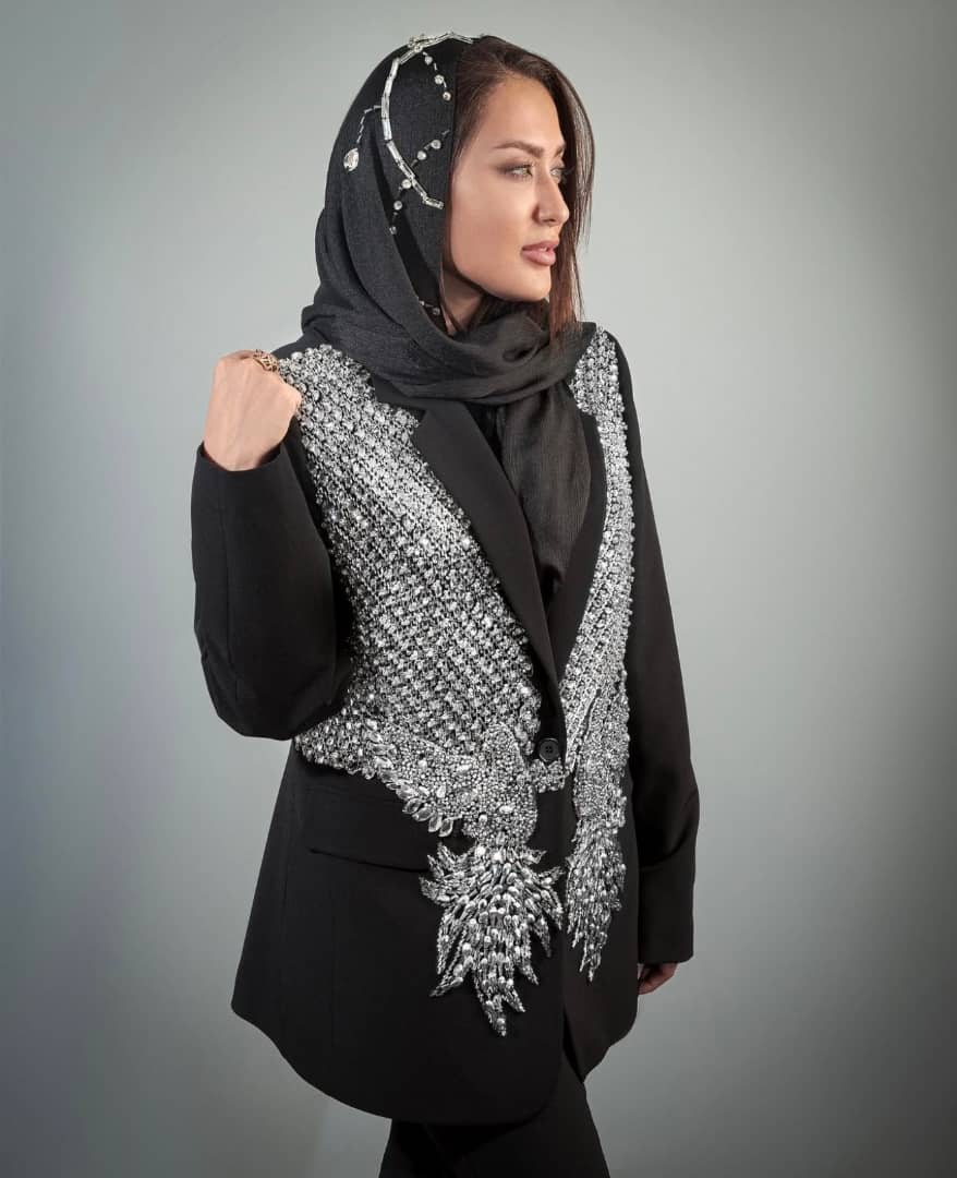 کت تک جواهردوزی برند سارا ضیا مدل Crownfire