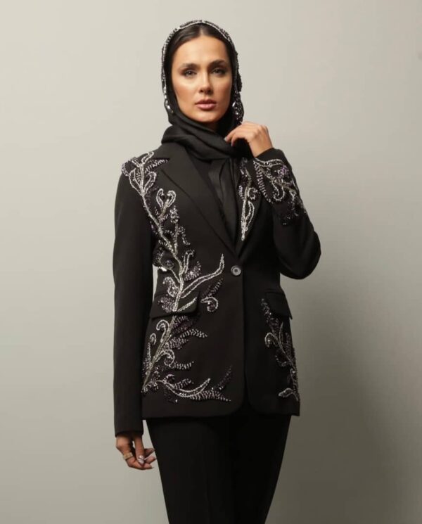 کت تک جواهردوزی برند سارا ضیا مدل Lustre Ivy
