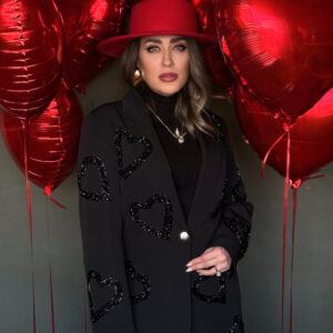 کت تک جواهردوزی برند سارا ضیا مدل valentine