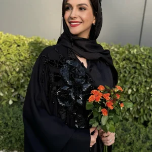 عبا برند سارا ضیا جواهردوزی مدل Pearl Armor