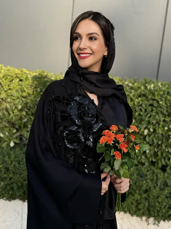 عبا برند سارا ضیا جواهردوزی مدل Pearl Armor