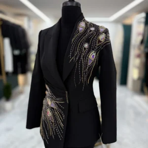 کت تک جواهردوزی برند سارا ضیا مدل Ziia Couture