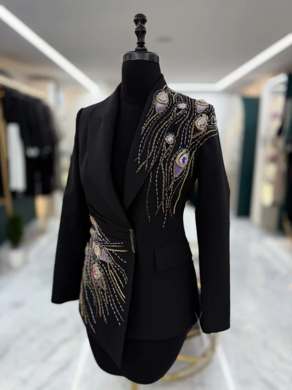 کت تک جواهردوزی برند سارا ضیا مدل Ziia Couture