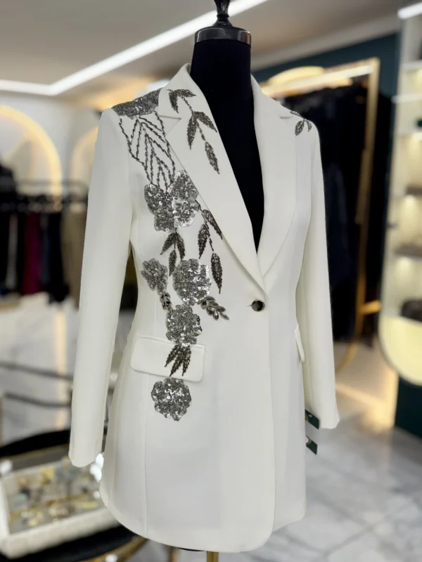 کت تک جواهردوزی برند سارا ضیا مدل Ziiarose