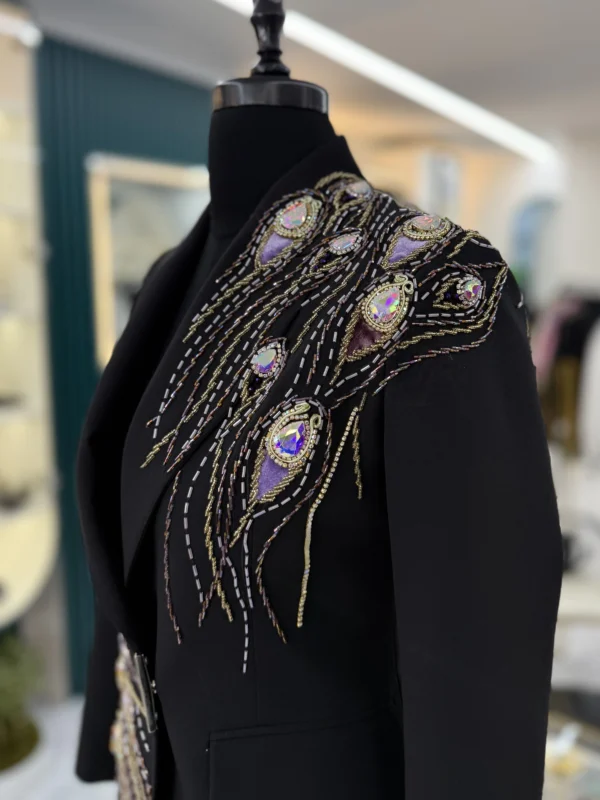 کت تک جواهردوزی برند سارا ضیا مدل Ziia Couture