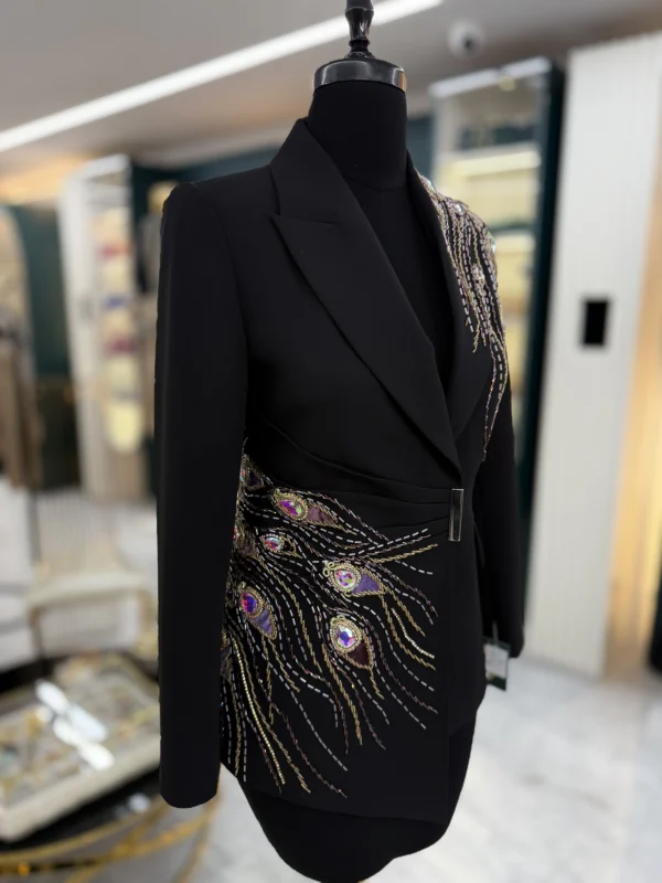 کت تک جواهردوزی برند سارا ضیا مدل Ziia Couture