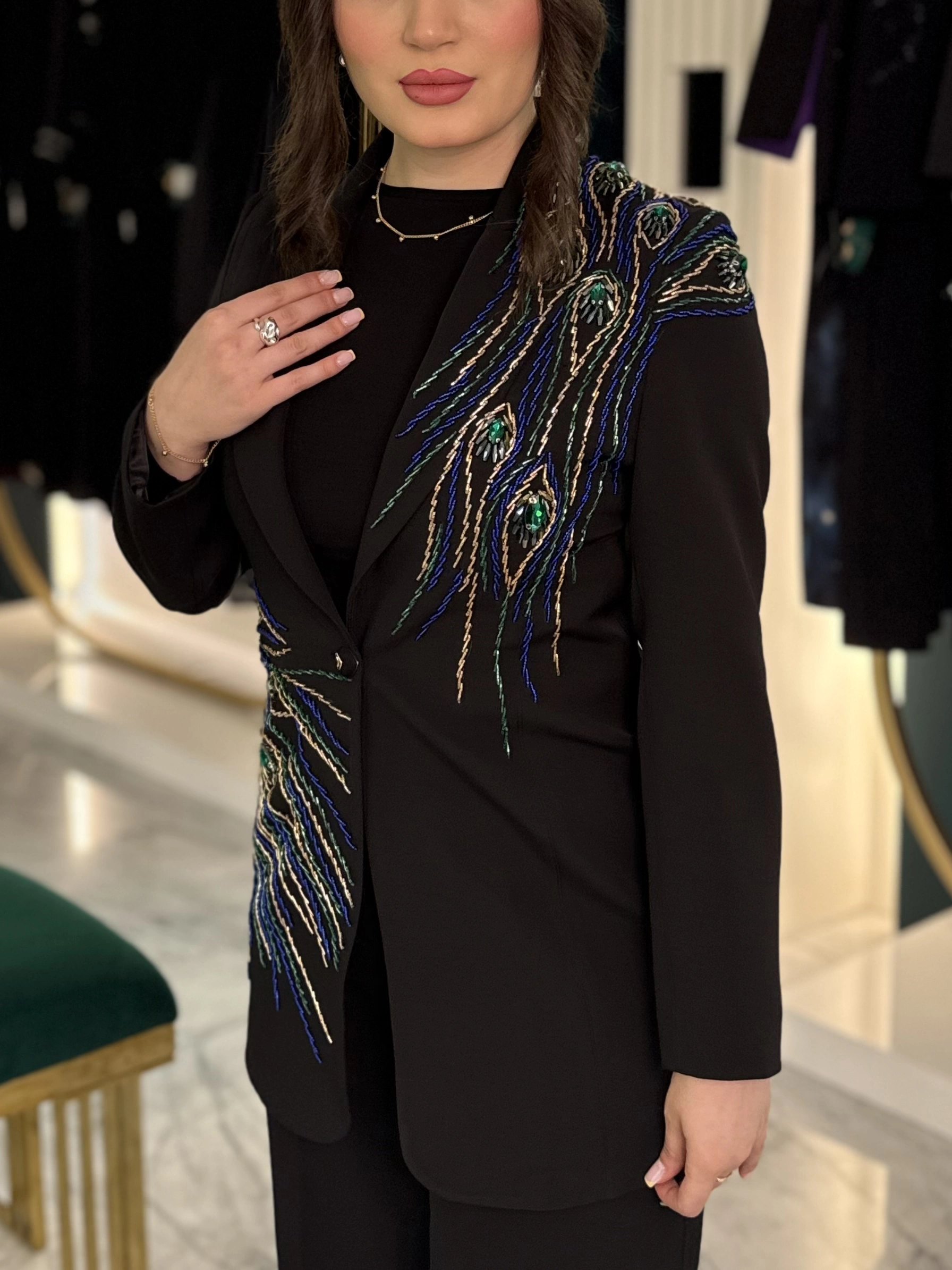 کت تک جواهردوزی برند سارا ضیا مدل Seraphine